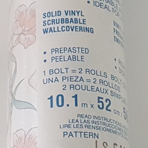 Vintage Vinyl Wallpaper Floral,Seashell/Leaf Teflon Dupont C&A Wallcvrn… - Picture 8 of 16